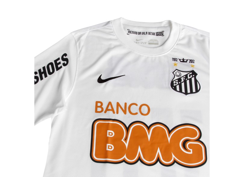 Camisa Jogo Santos I 2012/13 com Número Nike