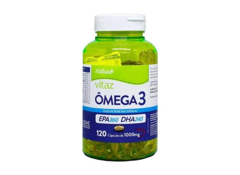 VITAZ OMEGA 3 OLEO DE PEIXE 120 CAPSULAS - NATULAB - A 