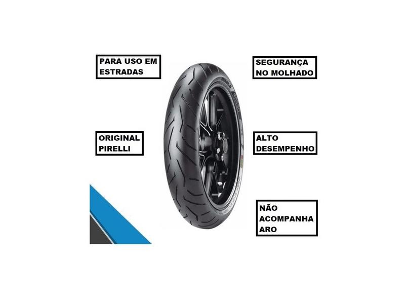 Pneu Pirelli Dianteiro 120/70-17 58w Diablo Rosso 2 Yamaha Mt-07