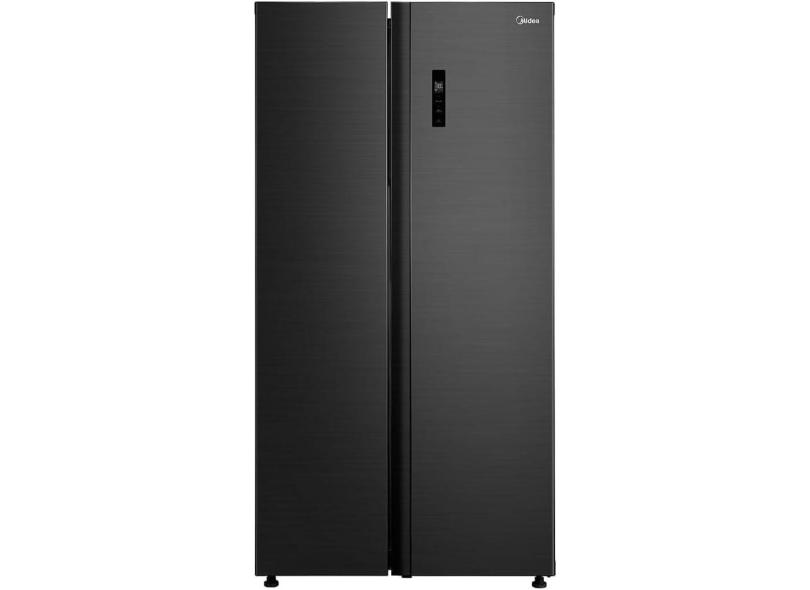 Geladeira Midea MD-RS710FGD28 Frost Free Side by Side 511 Litros cor Preto Inox