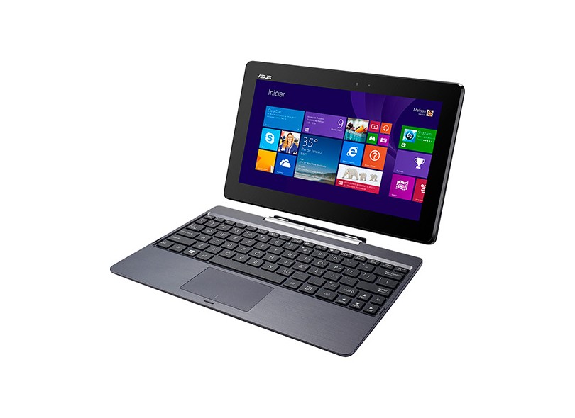 Notebook Conversível Transformer Book Quad-Core Processor 2 GB de RAM 10.1 " Touchscreen Windows 8.1