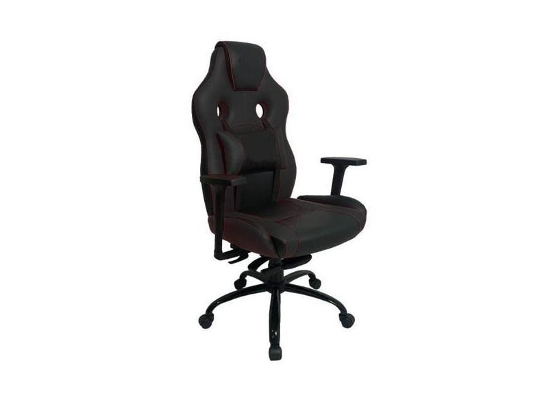 Cadeira Gamer Com Almofada Linha Gamer Racing Preto - Design Office Mó