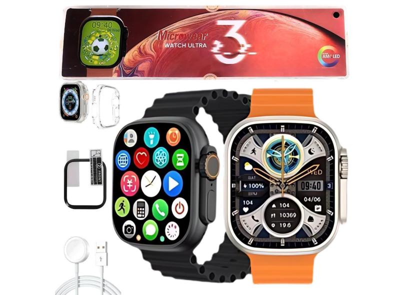 Relógio Smartwatch Original Microwear Watch Ultra 3 Serie 10 2Gb Masculino Feminino Case Pelicula-Unissex