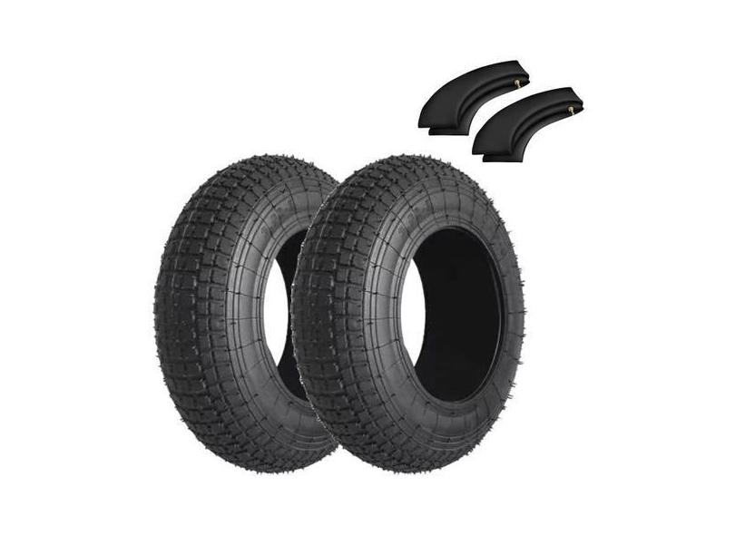 Jogo 2 Pneus 350-8 Carrinho Mao Carriola Aro 8 4 Lonas - Btyre