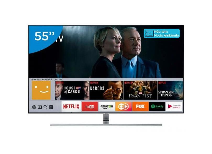 Smart TV TV QLED 55" Samsung Q7F 4K HDR Netflix QN55Q7FAMG 4 HDMI