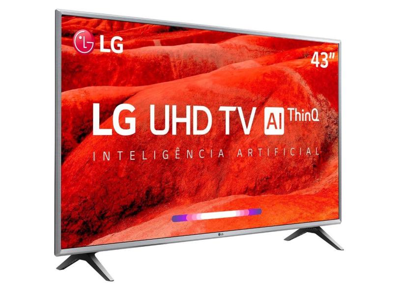 Smart TV TV LED 43 " LG ThinQ AI 4K Netflix 43UM751C 4 HDMI