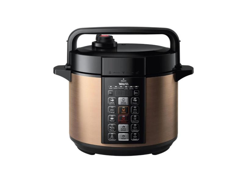 Panela de Pressão Elétrica Philips Walita - 900W - Capacidade de 5 Litros - 11 Ajustes - 110V