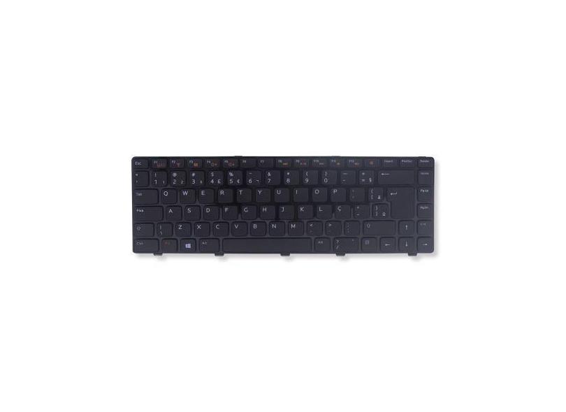 Teclado bringIT compatível com Notebook Dell PN PK130OF5B30  Preto ABN