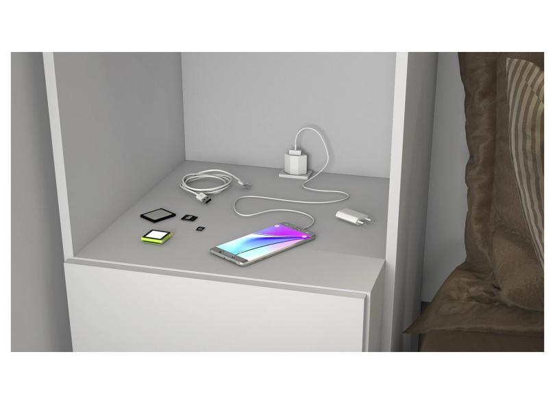 Guarda-Roupa Casal 4 Portas 5 Gavetas com Espelho Milão Europa Móveis