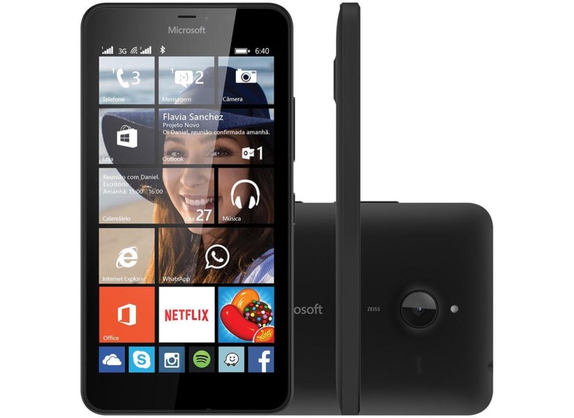 Smartphone Microsoft Lumia 8GB 640 XL Windows Phone 8.1 3G Wi-Fi