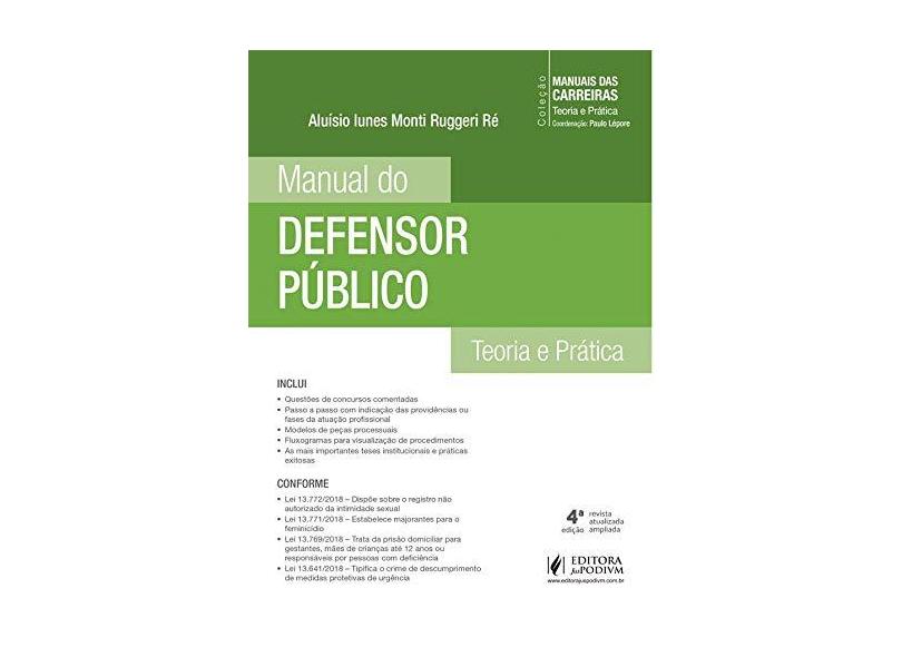 Manual do Defensor Público: Teoria e Prática - Aluísio Iunes Monti Ruggeri Ré - 9788544226995