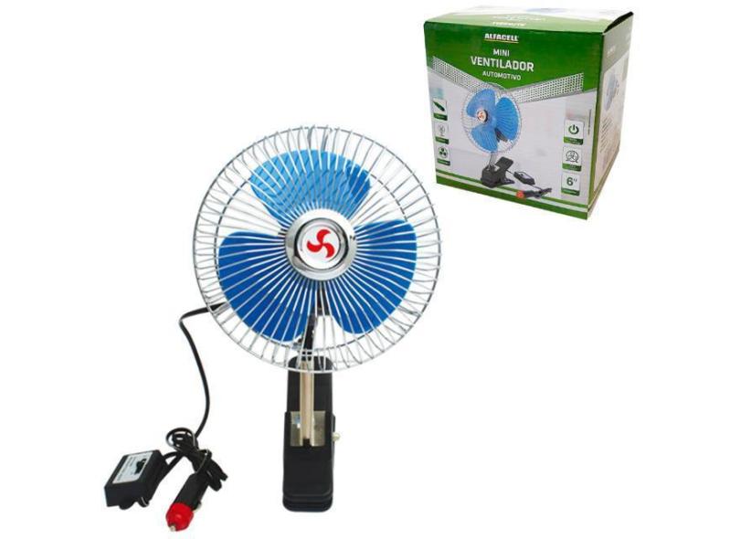 Ventilador Automotivo 12V Com Garra 6 Pol