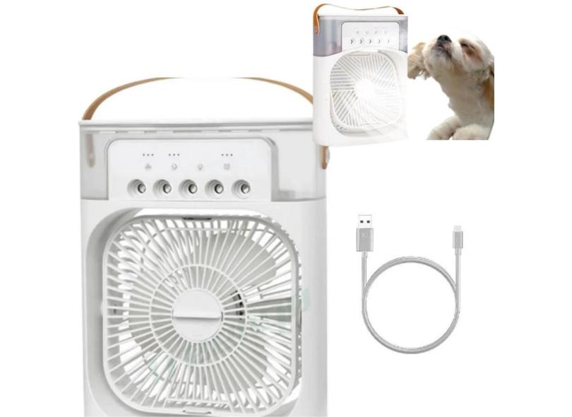 Portátil Branco Compacto De Mesa Ventilador