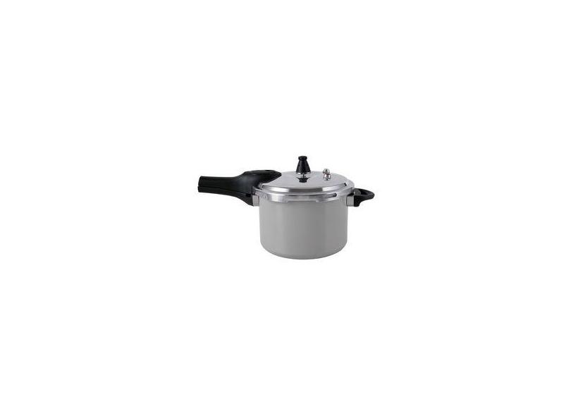 Panela De Pressão Brinox 4,2 L Antiaderente Ceramic Life Pressure Com Indução Cinza Cinza