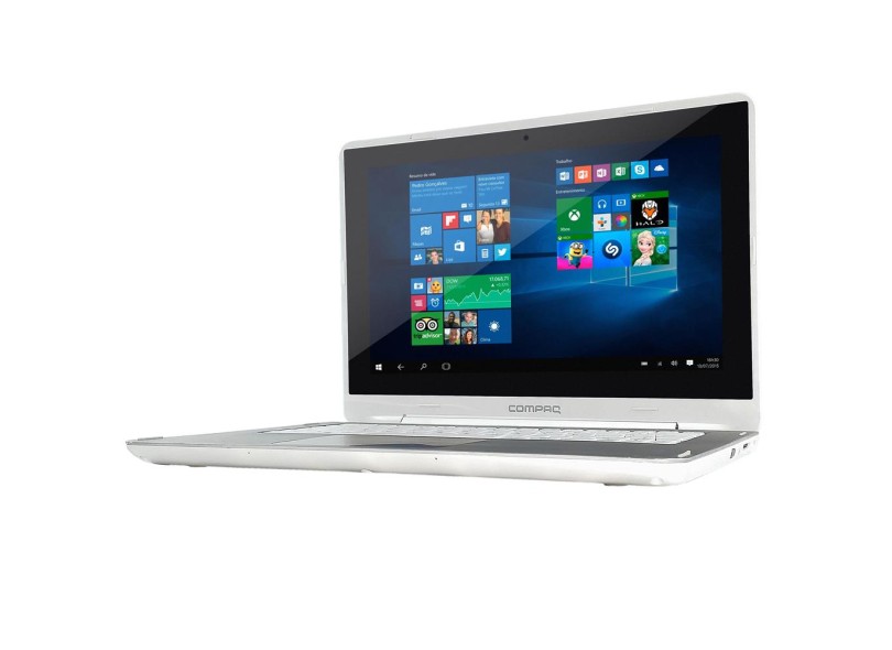 Notebook Conversível Compaq Presario Intel Celeron N3050 4 GB de RAM 500 GB 11.6 " Touchscreen Windows 10 CQ360