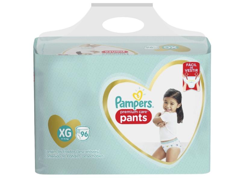 Fralda Pampers Premium Care Pants XG 96 Und 11 - 15kg