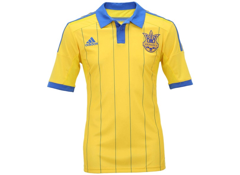 Camisa Jogo Ucrânia I 2014 sem número Adidas
