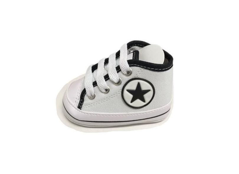 Baby sapatinho / tênis para bebês branco m - Baby Confort