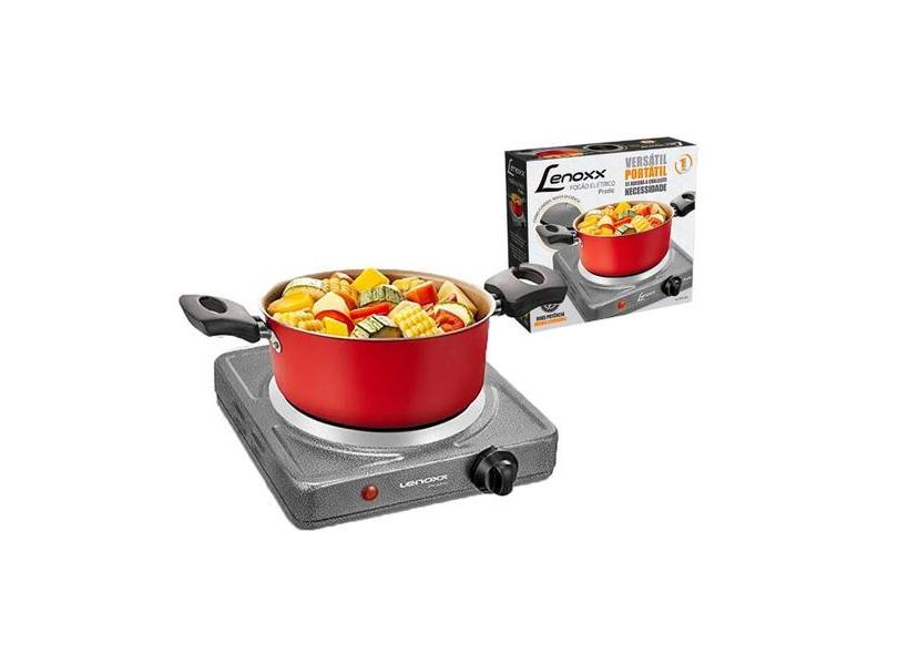 Fogão Elétrico Portátil Pratic de Mesa 1 Boca 1000W 220V Lenoxx, 220V