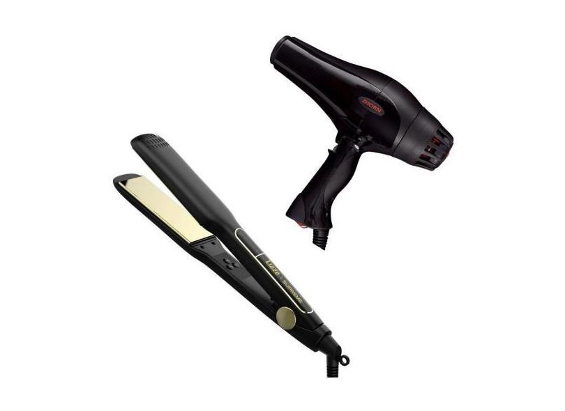 Prancha Chapinha Supreme Lizze 485 + Secador Cabelo Ergo Fire Zhorn 20