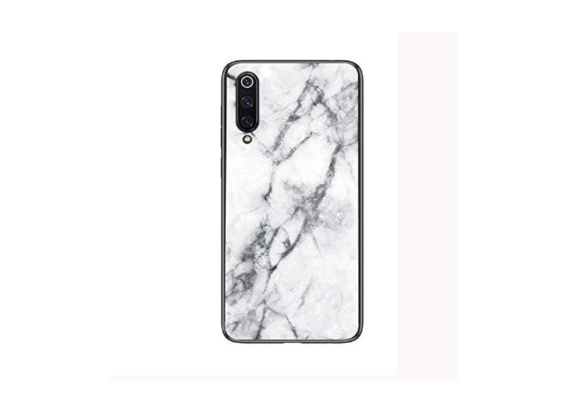 JZ Capa de celular de vidro mármore para Xiaomi Mi 9 com [borda macia + capa  traseira de vidro temperado] - Mármore com o Melhor Preço é no Zoom