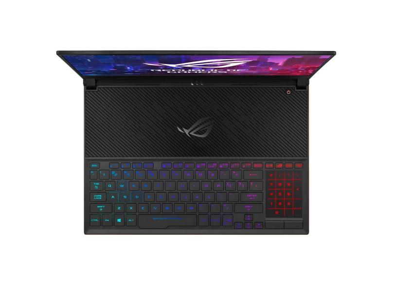Notebook Gamer Asus ROG Zephyrus S Intel Core i7 9750H 9ª Geração 16 GB de RAM 1024.0 GB 15.6 " Full GeForce RTX 2080 Max-Q Windows 10 GX531GXR