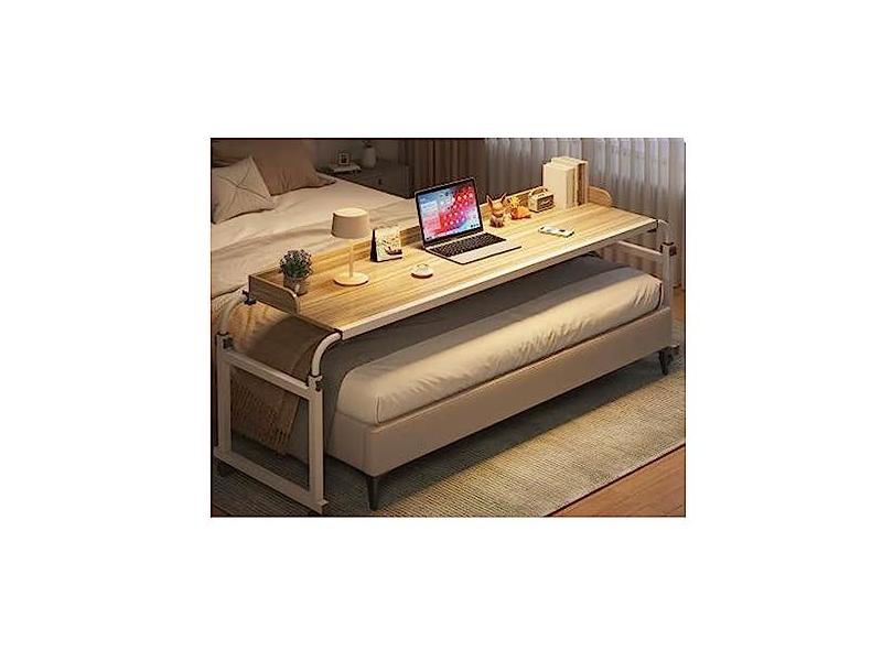 SilteD Mesa de computador sobre a cama com rodas, estação de trabalho ...