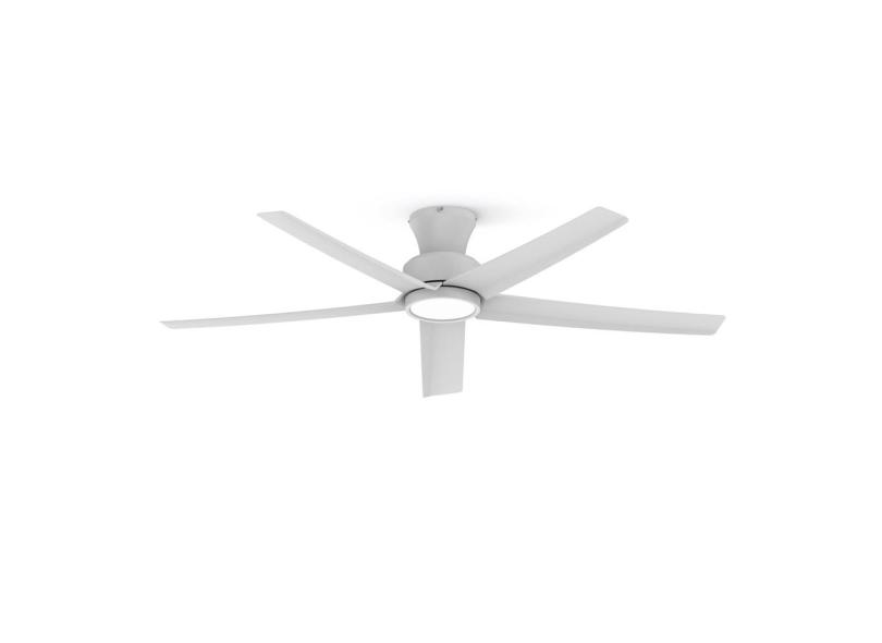 Ventilador de teto ocioc 132cm com luzes, motor dc reversível branco