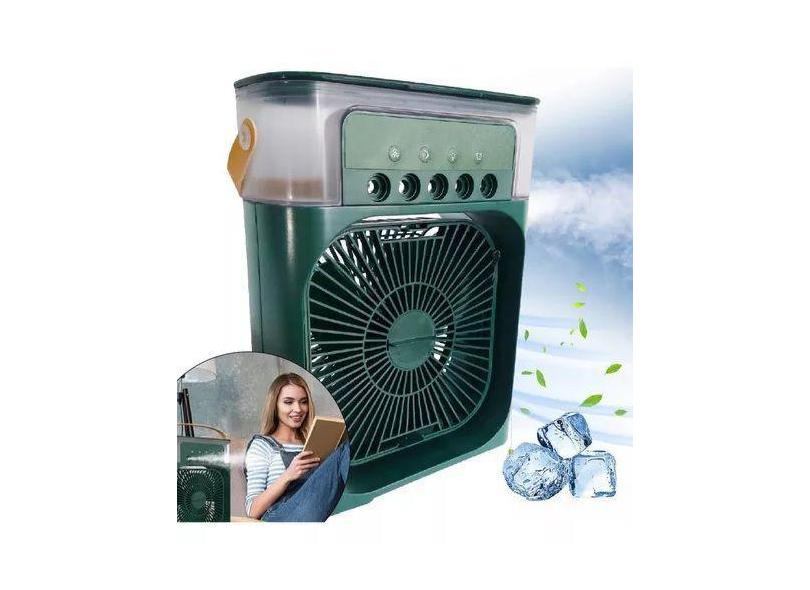 Ventilador Mini Ar Condicionado Portátil Umidificador 3 Vel - BBG, Ver
