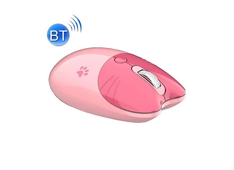 M3 3 Keys Cute Silent Laptop Wireless Mouse, Spec: Bluetooth Wireless Version (Pink)