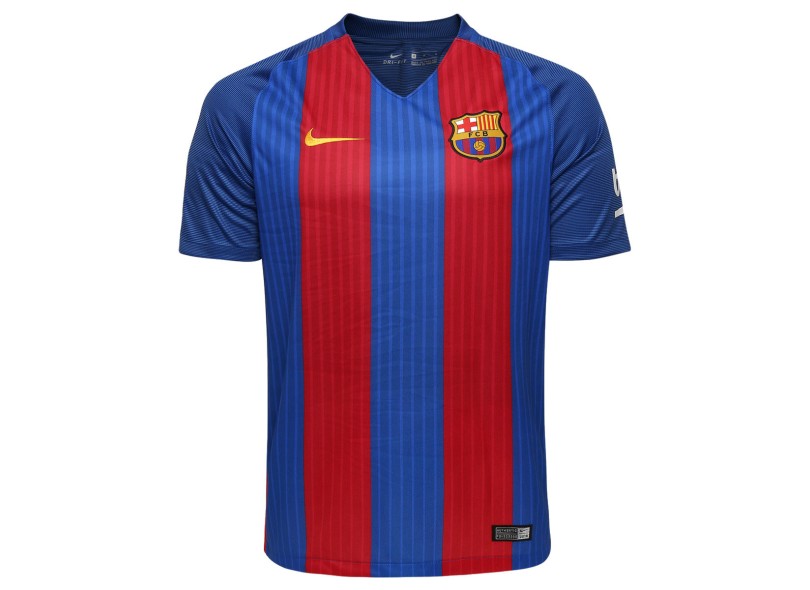 Camisa Torcedor Barcelona I 2016/17 com Número Nike