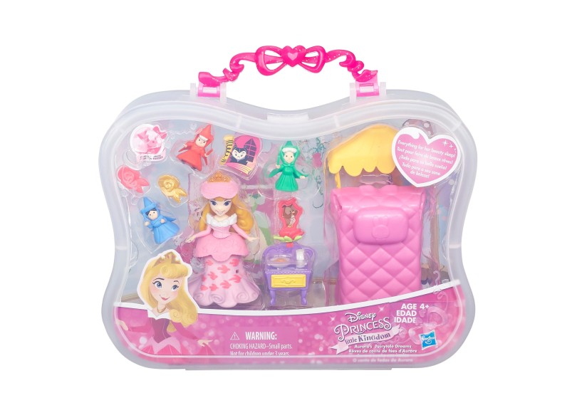 Boneca Princesas Disney Mini Cenário Princesa Aurora Hasbro