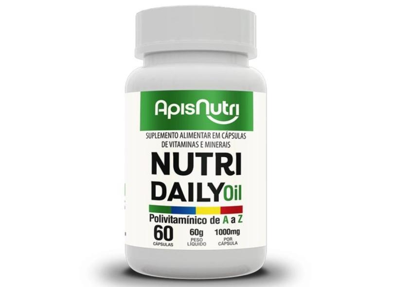 NUTRI DAILY OIL POLIVITAMíNICO DE A A Z 1000MG 60 CáPS - APISNUTRI Imuni 