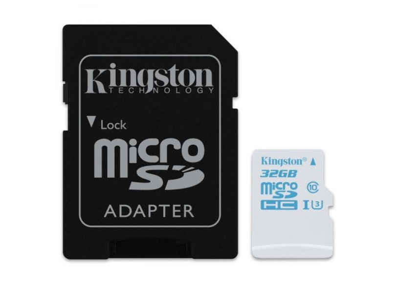 Cartão de Memória Micro SDHC com Adaptador Kingston 32 GB SDCAC/32G