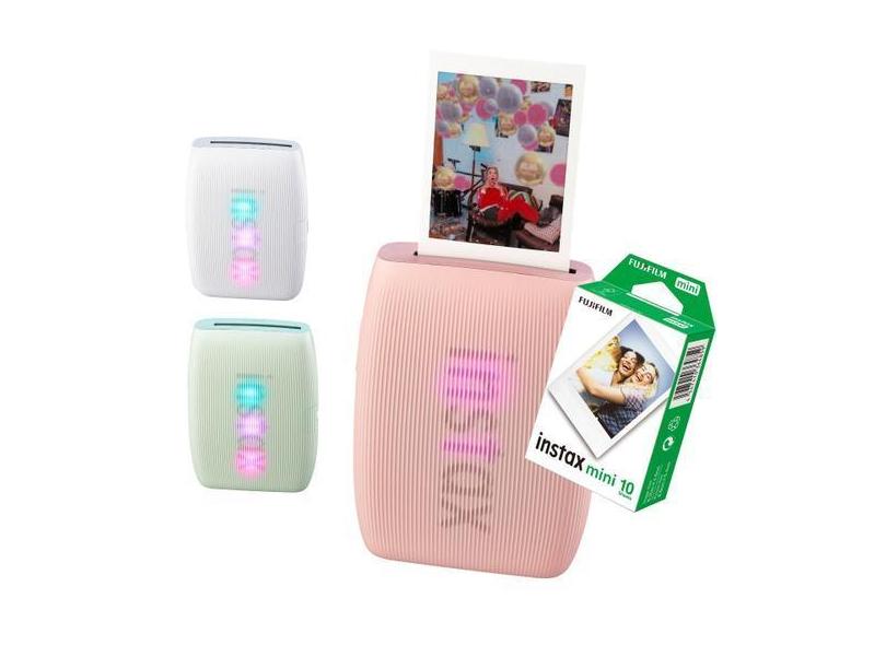 Impressora Bluetooth Instax Mini Link 3 para Celular com Filme 10 foto