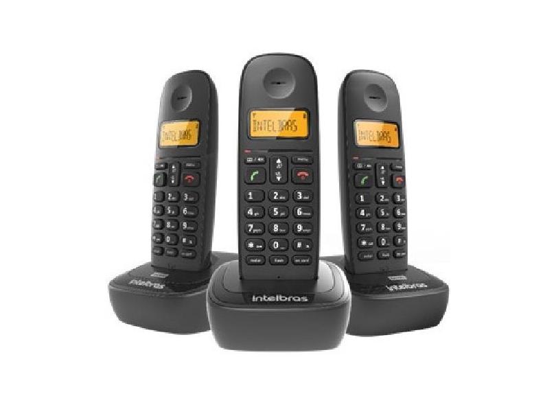 Telefone sem Fio Intelbras com 2 Ramais TS 3113 em Promoção é no Bondfaro