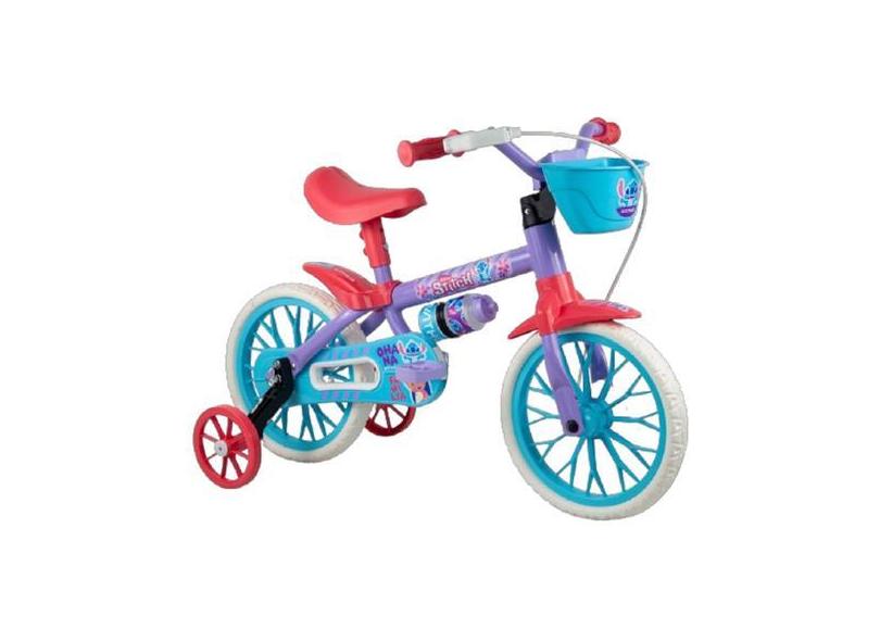 Bicicleta Nathor Stitch - Aro 12 - a Partir de 3 Anos, Roxo, Azul
