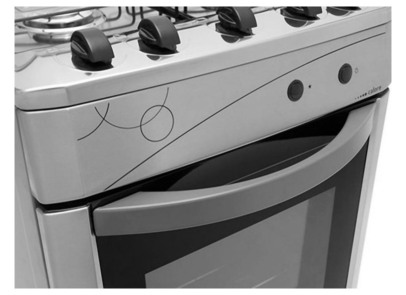 Fogão de Piso Continental Innovazione Calore 4 Bocas Acendimento Automático Acabamento Inox FGCT004PCADA0BR