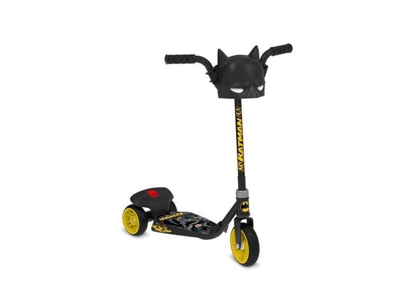 Patinete Infantil 3 Rodas Batman Base Larga 3120 Bandeirante