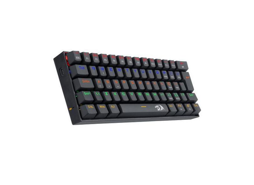 Teclado Mecânico Redragon Lakshmi Preto RGB Switch Preto
