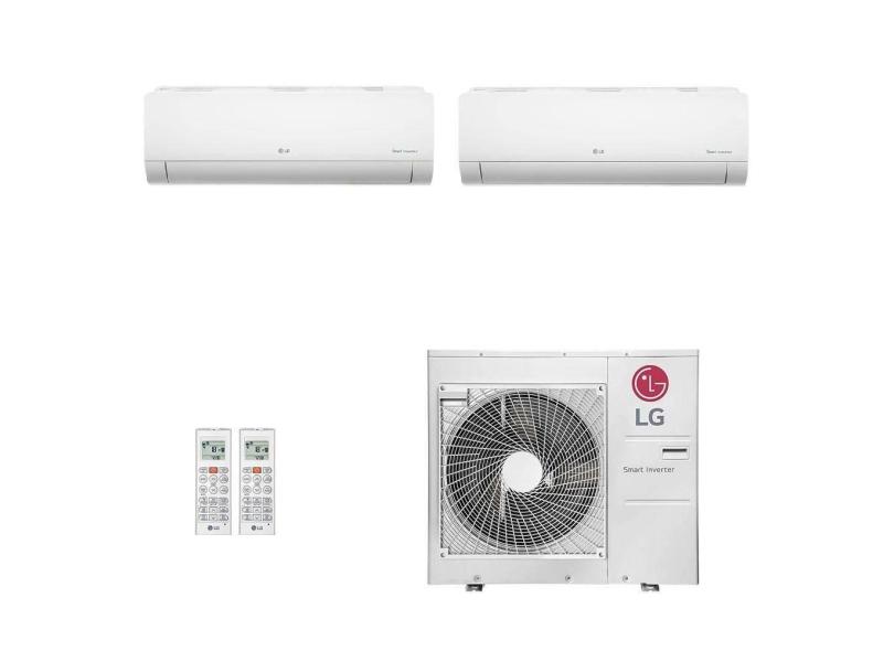 Ar-Condicionado Multi Split Inverter LG 36.000 (1x Evap HW 18.000 + 1x Evap HW 24.000) Quente/Frio 220V