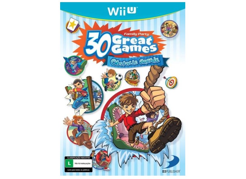 Jogo Family Party: 30 Great Games Obstacle Arcade Wii U D3 Publisher