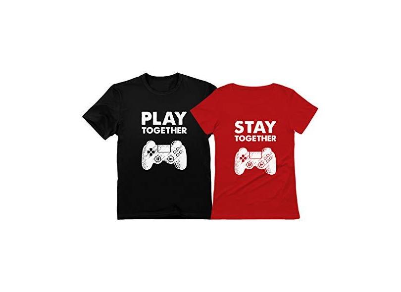 camisa casal gamer