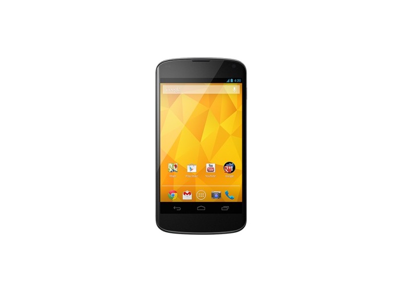 Smartphone LG Google Nexus 4 E960 8,0 MP Desbloqueado 8 GB Android 4.2 (Jelly Bean Plus) Wi-Fi 3G