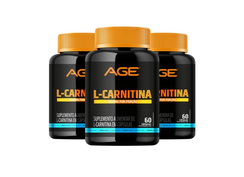 3X L-CARNITINA (60 CPSULAS) - AGE - AGE com o Melhor Preo  no Zoom