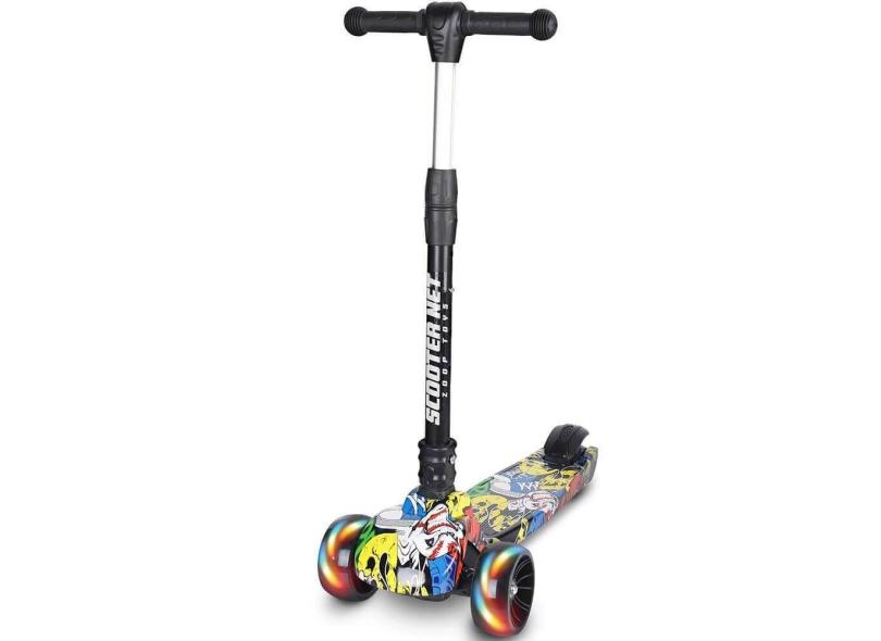 Patinete Scooter Net Grafite Preto Zoop