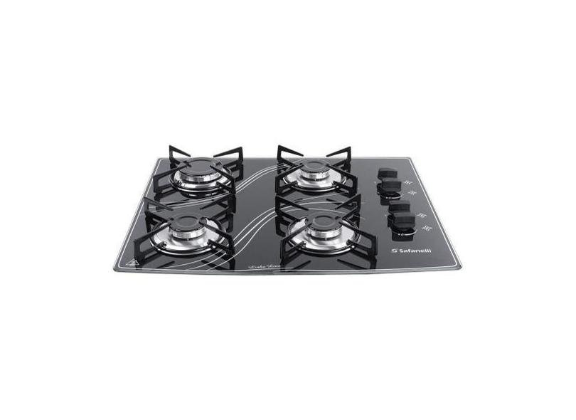Cooktop 4 Bocas Safanelli A Gás Glp - Line Fcl40