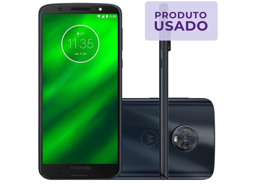 Smartphone Motorola Moto G G6 Plus Usado 64GB 12.0 + 5.0 MP 2 Chips Android 8.0 (Oreo) 4G Wi-Fi