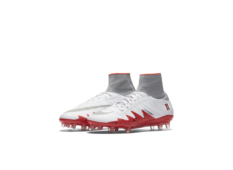 Chuteira Campo Nike HyperVenom Phantom II NJR Infantil com o