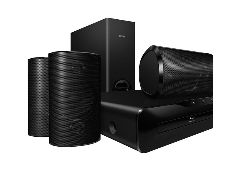 Home Theater Philips 5.1 Canais 1 HDMI HTS3551/78 com o Melhor Preço é